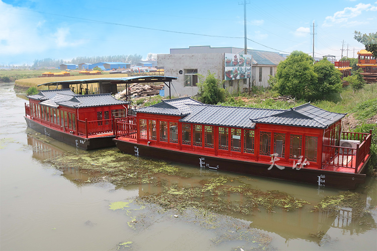 復(fù)古畫舫木船065