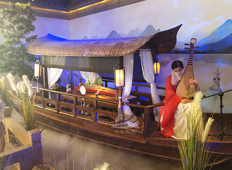 小餐飲船 龜篷船 th029